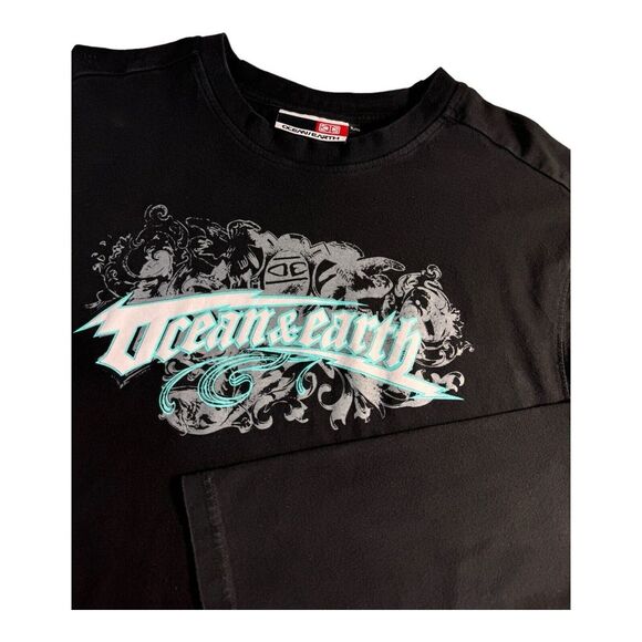 Ocean & Earth Long Sleeve Mens XL Surfs Up Australian Brand Graphic Long Tee - Picture 1 of 6